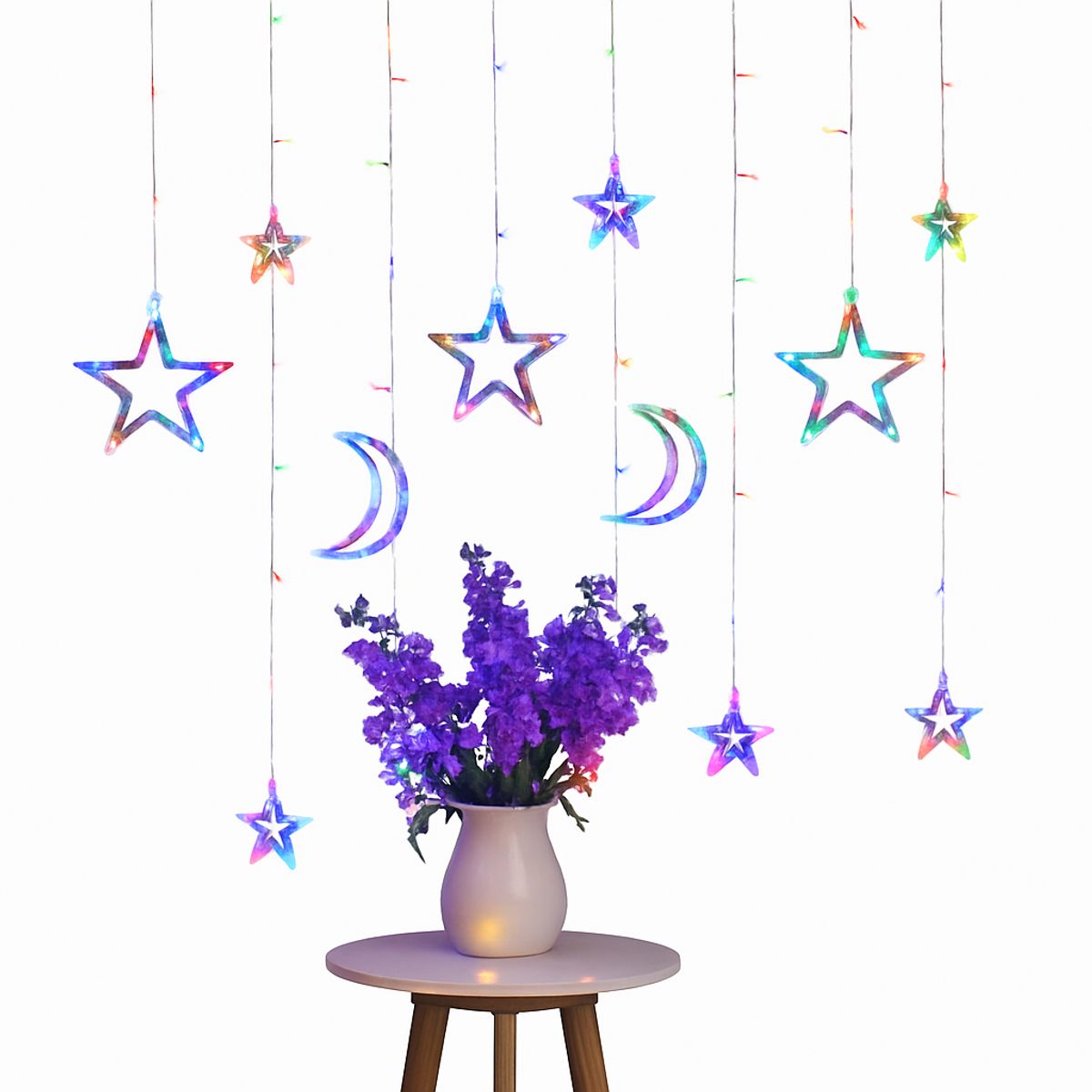 GENERICO - Lámpara Proyectora LED Infantil de Luna y Estrellas