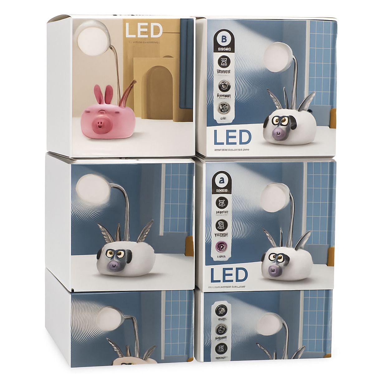 GENERICO - Lámpara de Escritorio LED Infantil con Sacapuntas