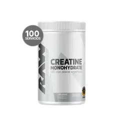 GENERICO - RAW Nutrition Creatine 500 g - 100 Servicios · Creatina Monohidratada · Fuerza y Rendimiento