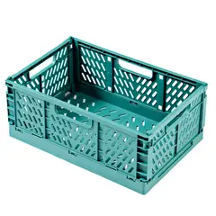 IRM - Caja canasto organizador plegable apilable verde
