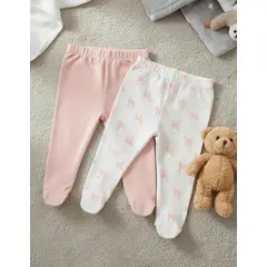 TEDMIMAK - Pantys algodon bebe pack 2 unidades niña