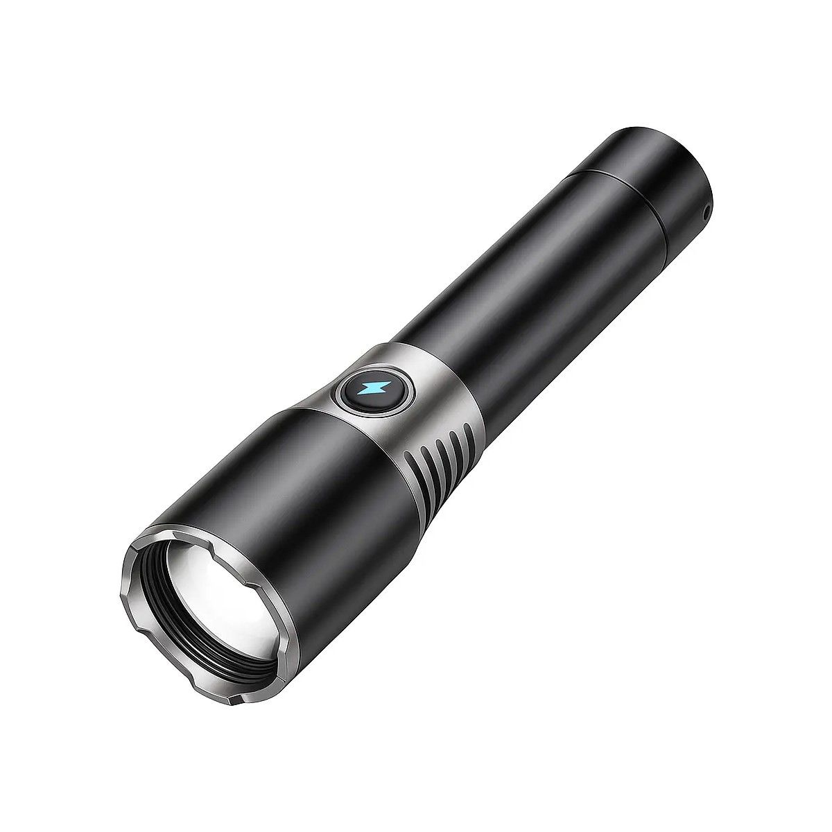 GENERICO - Linterna Largo Alcance Potente Recargable Tacticas 900m Caza Blanco Negro BELUG