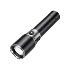 GENERICO - Linterna Largo Alcance Potente Recargable Tacticas 900m Caza Blanco Negro BELUG