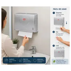 IRM - Dispensador papel toalla interfoliada pared