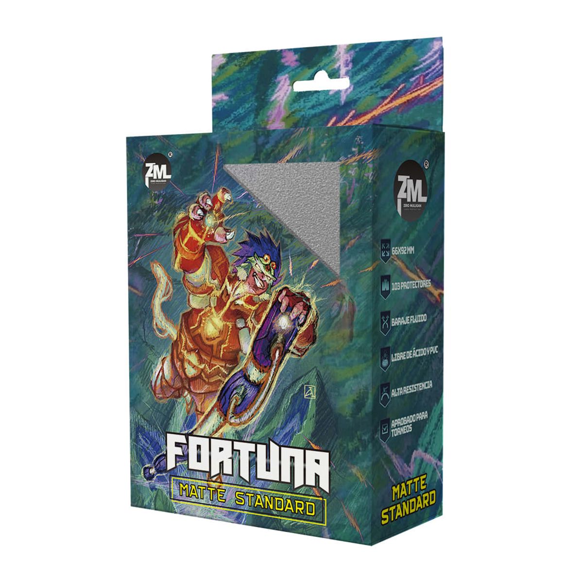 GENERICO - Protector Zero Mulligan Fortuna Standard Size Plateado