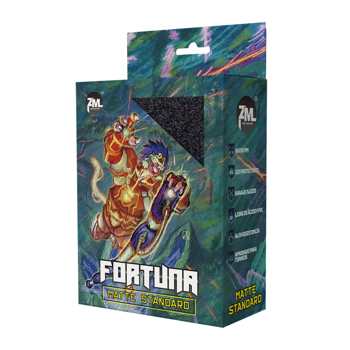 GENERICO - Protector Zero Mulligan Fortuna Standard Size Negro