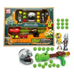 GENERICO - Lanzador Plantas Vs Zombies Juguete Cañón Con Proyectiles