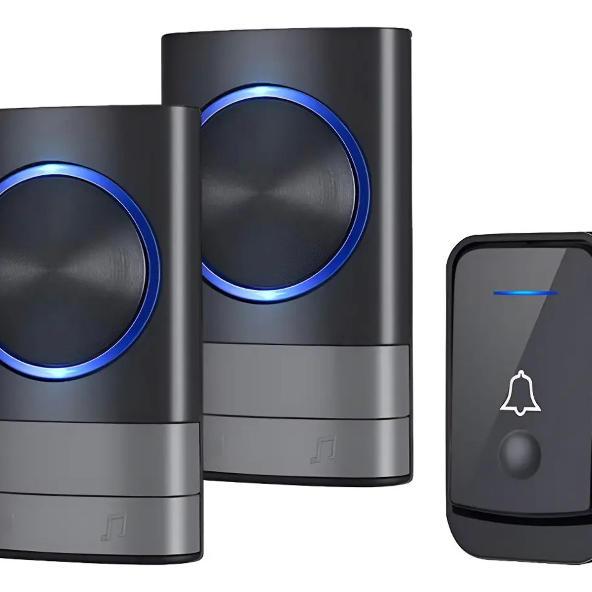 VIDA BUENAS - Timbre Inalámbrico Para Puerta Con 2 Receptores Impermeables