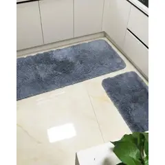 GENERICO - Set de Alfombras de Cocina Peluda Modernas