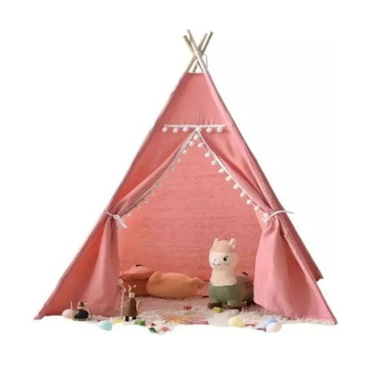 GENERICO - Carpa Tipi Pieza De Niños Para Decoraciones Y Juguetes Rosa