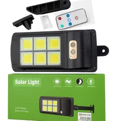 GENERICO - Lámpara Foco Solar LED de Exterior con Sensor de Movimiento