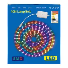 GENERICO - Cinta de Luces LED RGB de 5 Metros con Control Remoto