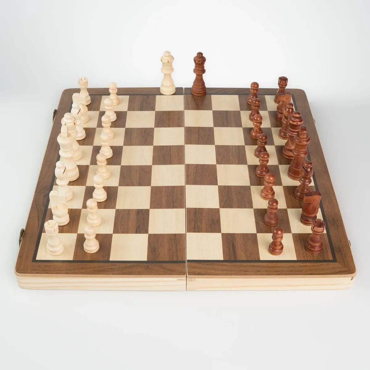 GENERICO - Tablero De Ajedrez Madera Plegable Y Magnético 2x1 39x39cm Labg