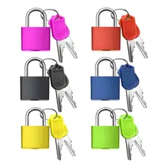 KUANGYE - 6 Candados Pequeños Multiusos Para Maletas Joyas Taquillas