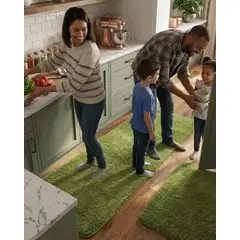 GENERICO - Set de Alfombras de Cocina Peluda Antideslizante