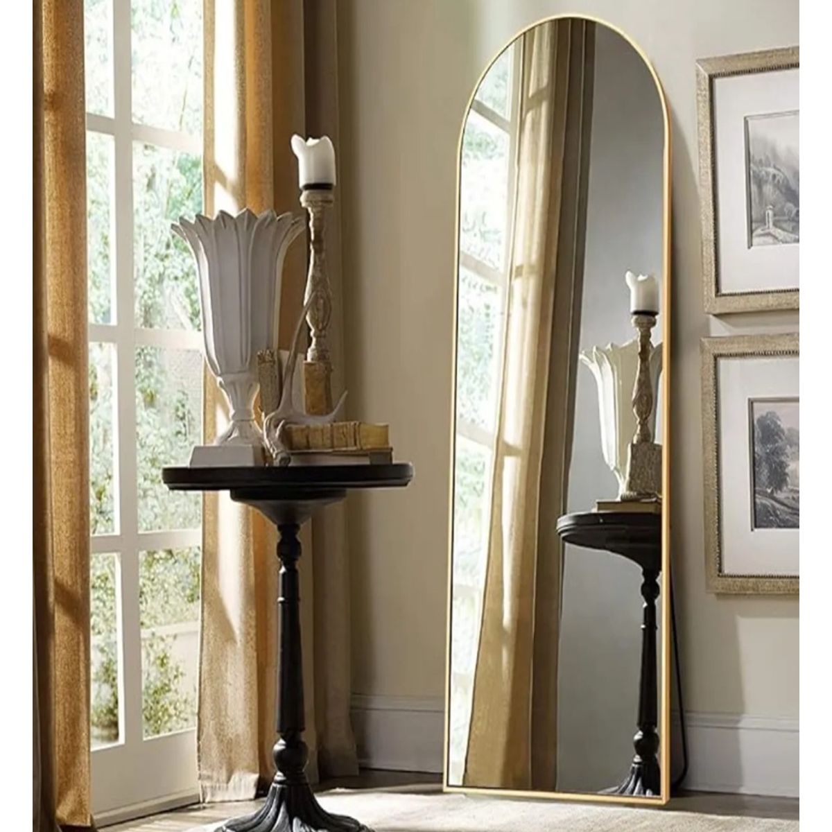 GENERICO - Espejo Pedestal & Muro 148cm Gold Taller Sin Fronteras