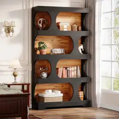 DELUXE - Mueble Estante Librero 180 Cm Diseño Premium