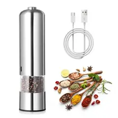 MOVI - Molinillo Eléctrico Sabor y Elegancia con Solo un Botón para sal y pimienta