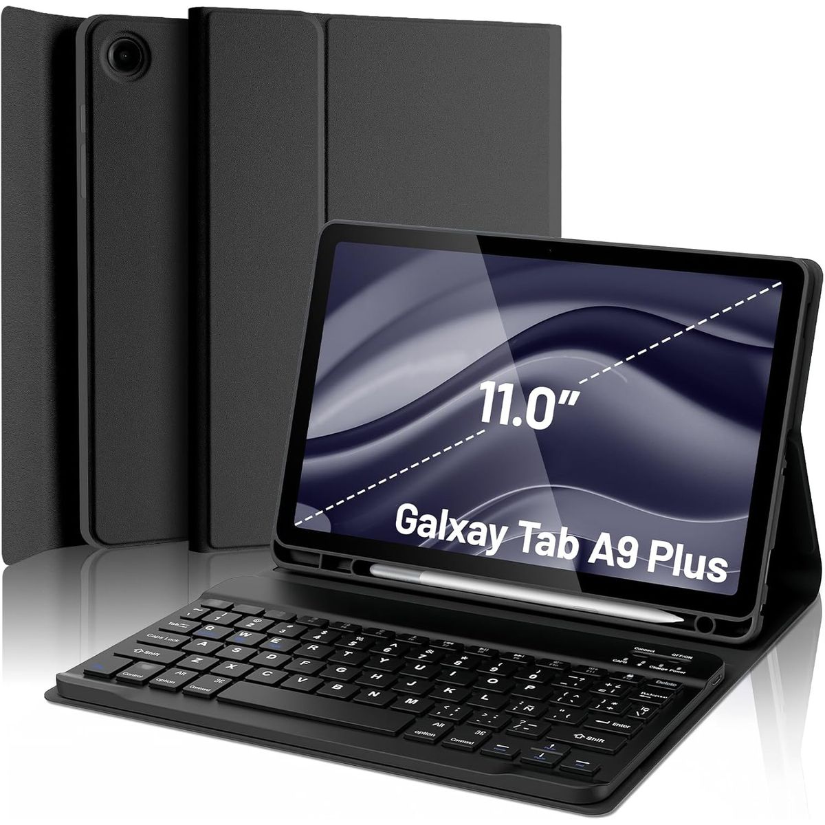 KUANGYE - Funda Con Ñ Teclado Para Samsung Galaxy Tab A9 Plus