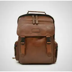 GENERICO - Mochila Urbana De Cuero PU Con Múltiples Bolsillos