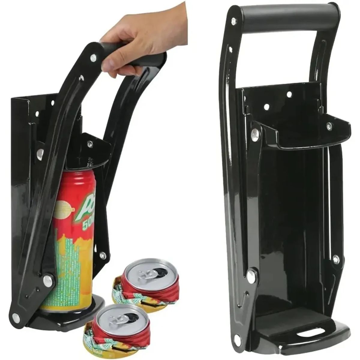 GENERICO - Aplastador De Latas De Aluminio Con Abrelatas 500 Ml