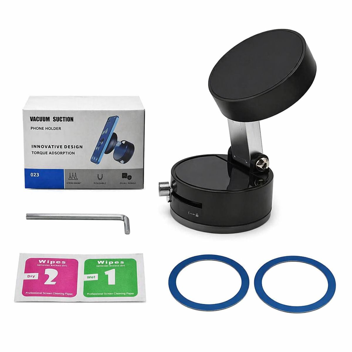 GENERICO - Soporte para Celular con Ventosa y Magnetico, Plegable, para Auto y Mesa