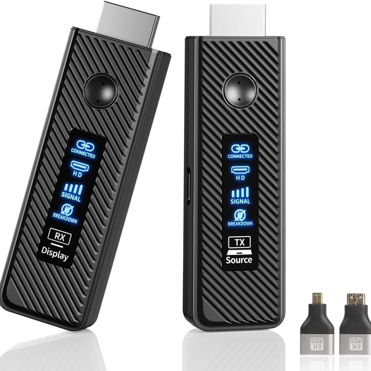 PUREPOWER - Kit de Transmisor y Receptor HDMI Inalámbrico 60 Metros 4K Salida 1080P@60Hz, Plug & Play