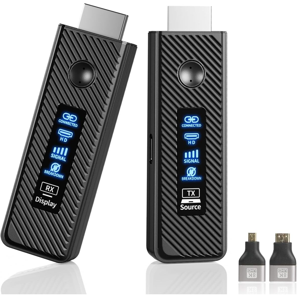 PUREPOWER - Kit de Transmisor y Receptor HDMI Inalámbrico 60 Metros 4K Salida 1080P@60Hz, Plug & Play