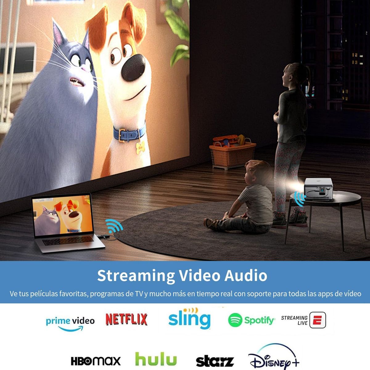 PUREPOWER - Kit de Transmisor y Receptor HDMI Inalámbrico 60 Metros 4K Salida 1080P@60Hz, Plug & Play