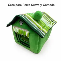 GENERICO - Set de 3 Casitas para Perros con Cortina, 3 Tamaños, Cama Cerrada para Mascotas