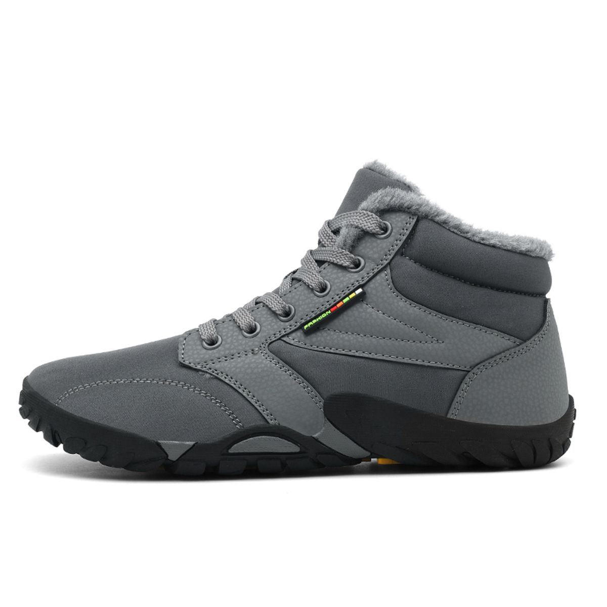 SHANDIAN - Zapatos Forrados Casual Hombre Negro