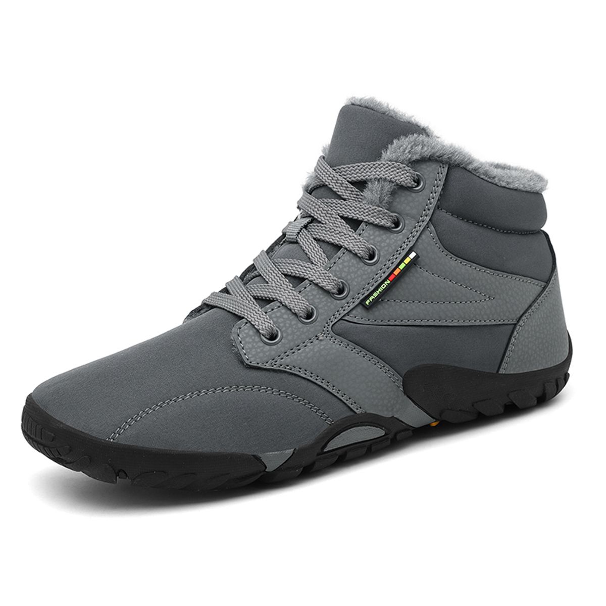 SHANDIAN - Zapatos Forrados Casual Hombre Negro