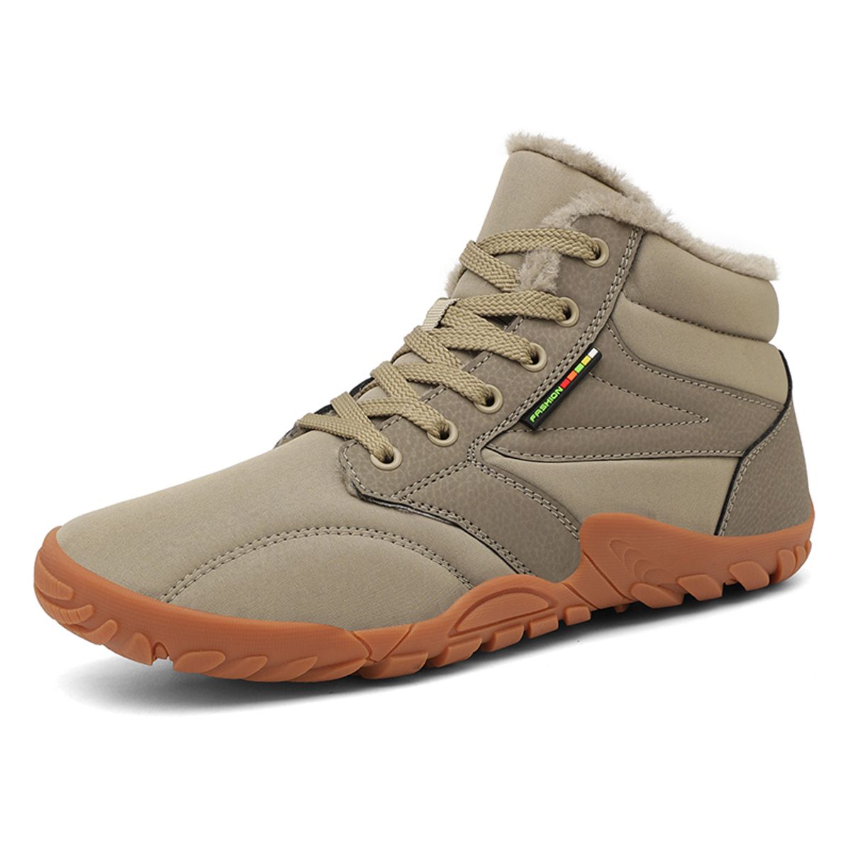 SHANDIAN - Zapatos Forrados Casual Hombre Negro