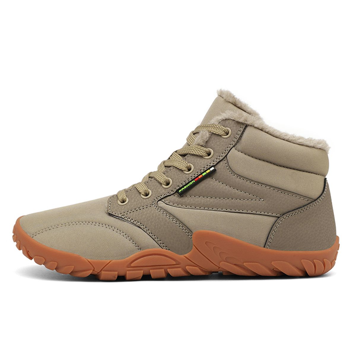 SHANDIAN - Zapatos Forrados Casual Hombre Negro