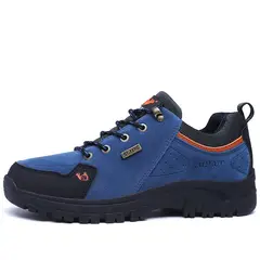 SHANDIAN - Zapatos Outdoor Hombre Azul