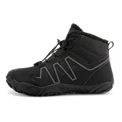 SHANDIAN - Botas Outdoor Forrados Mujer Negro