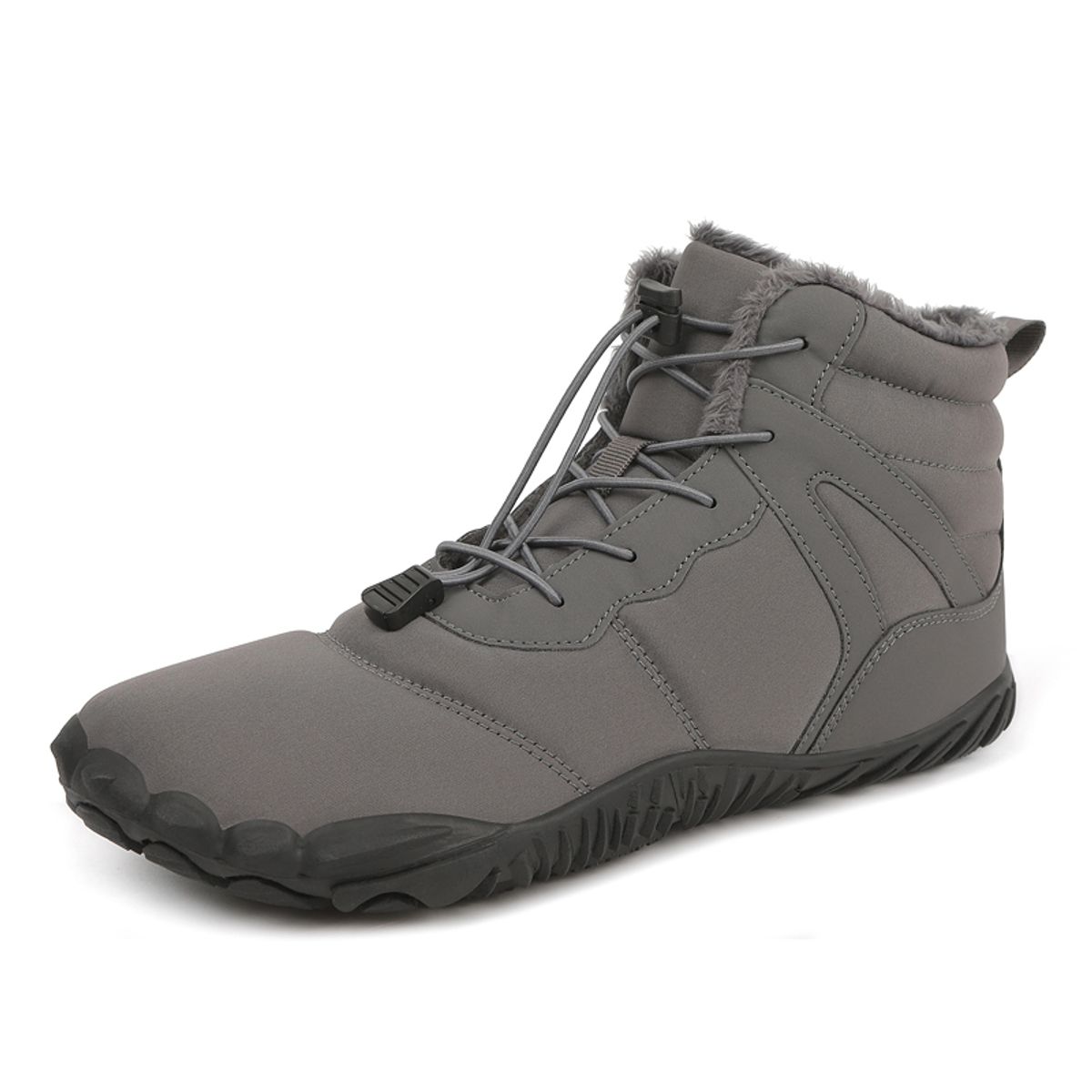 SHANDIAN - Botines Forrados Casual Hombre Negro