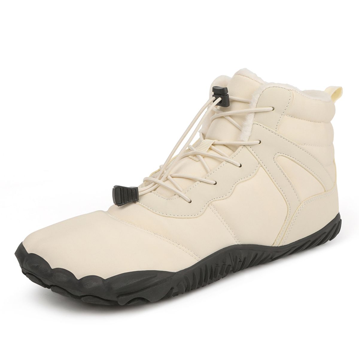 SHANDIAN - Botines Forrados Casual Hombre Negro