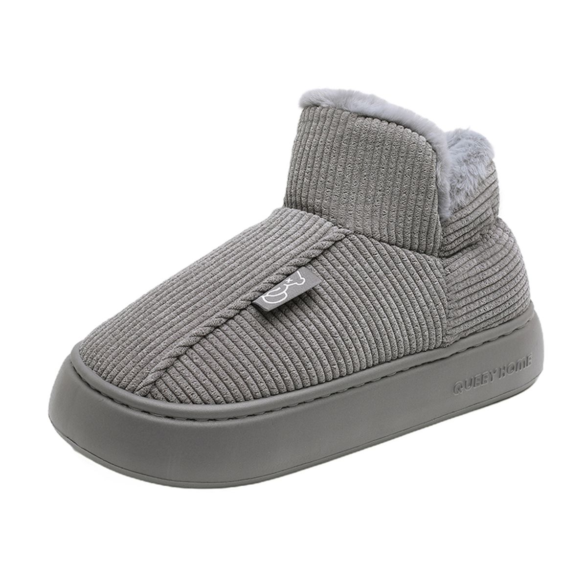 SHANDIAN - zapatillas Pantuflas Forradas Casual  Mujer Marrón