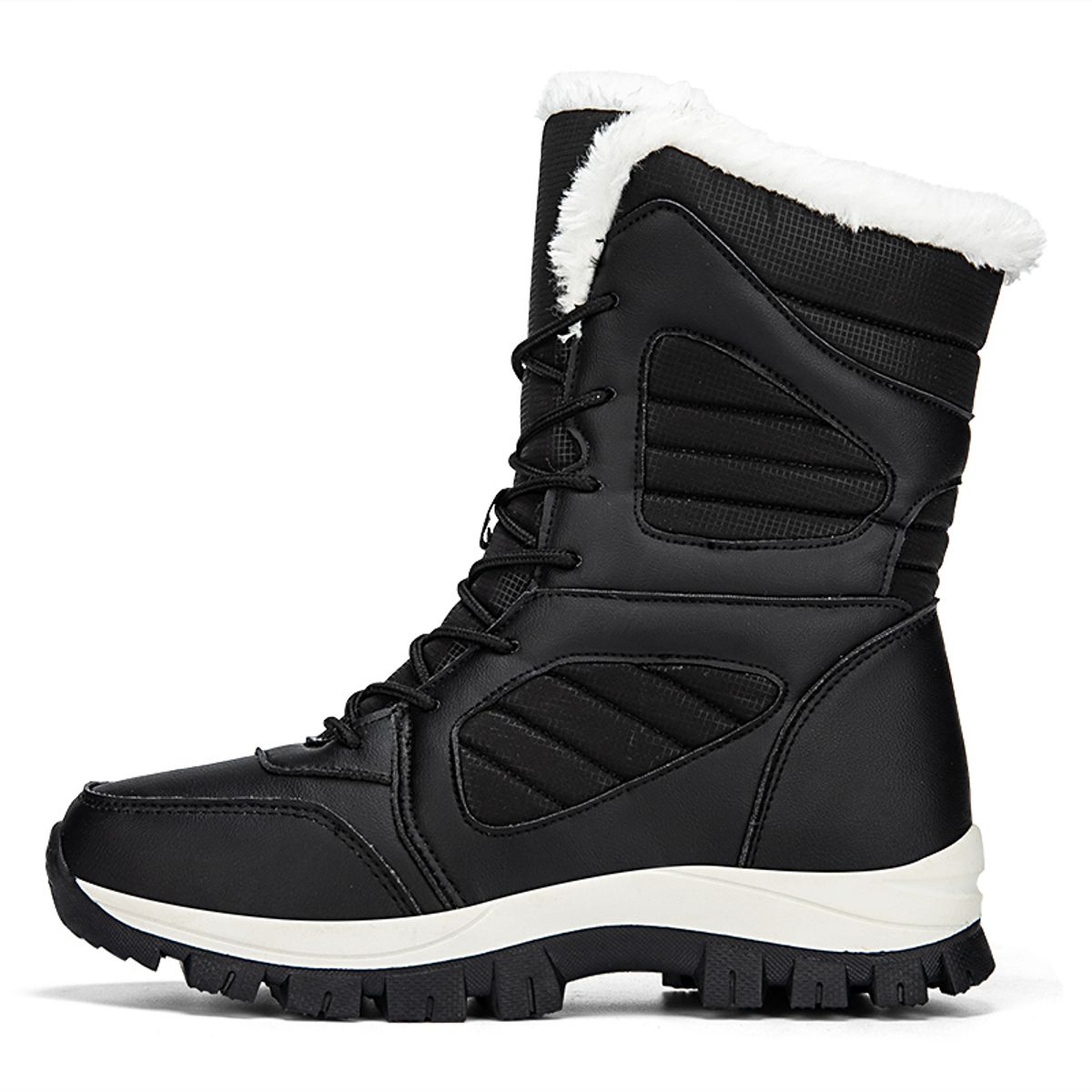 SHANDIAN - Botas Forradas Casual Mujer Verde