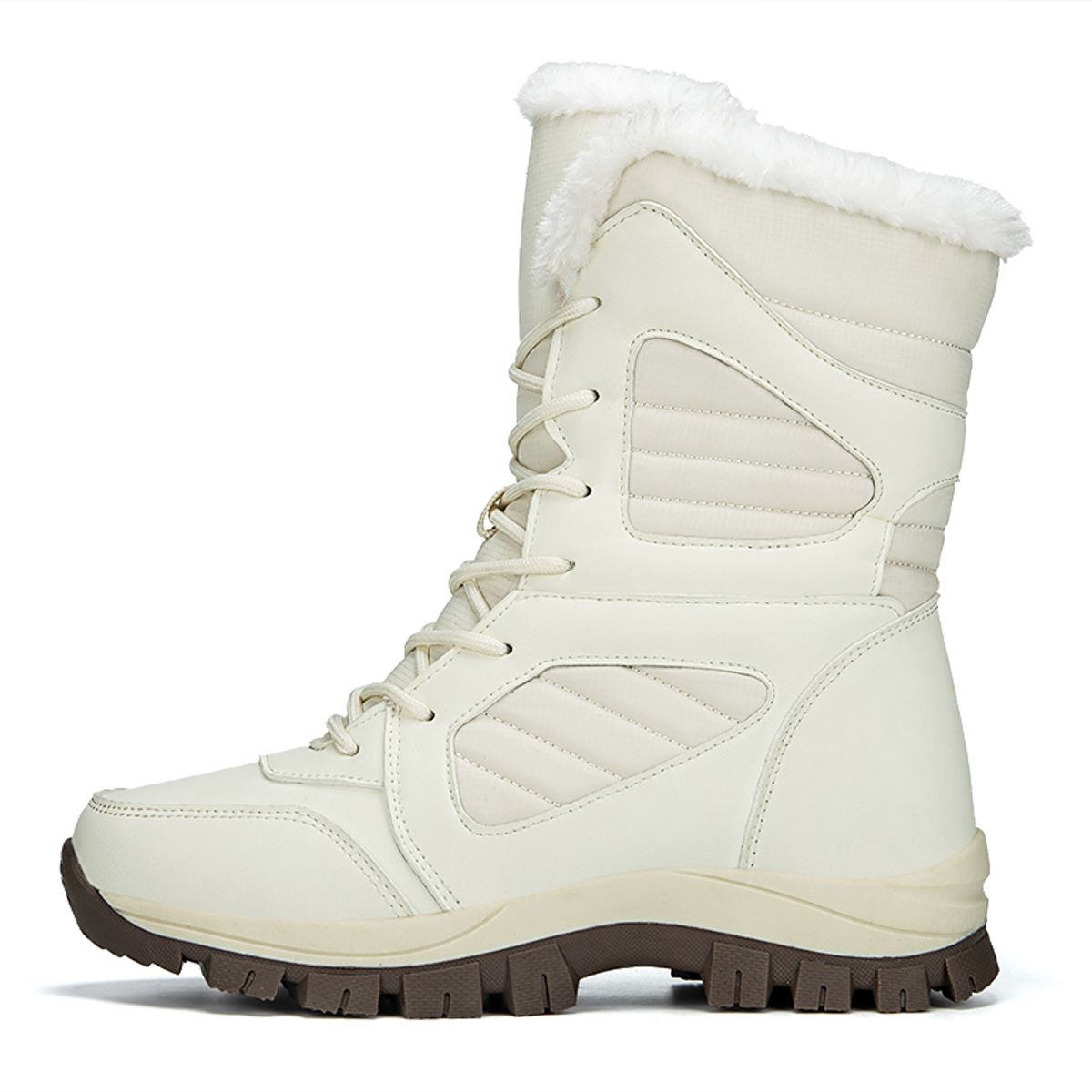 SHANDIAN - Botas Forradas Casual Mujer Verde