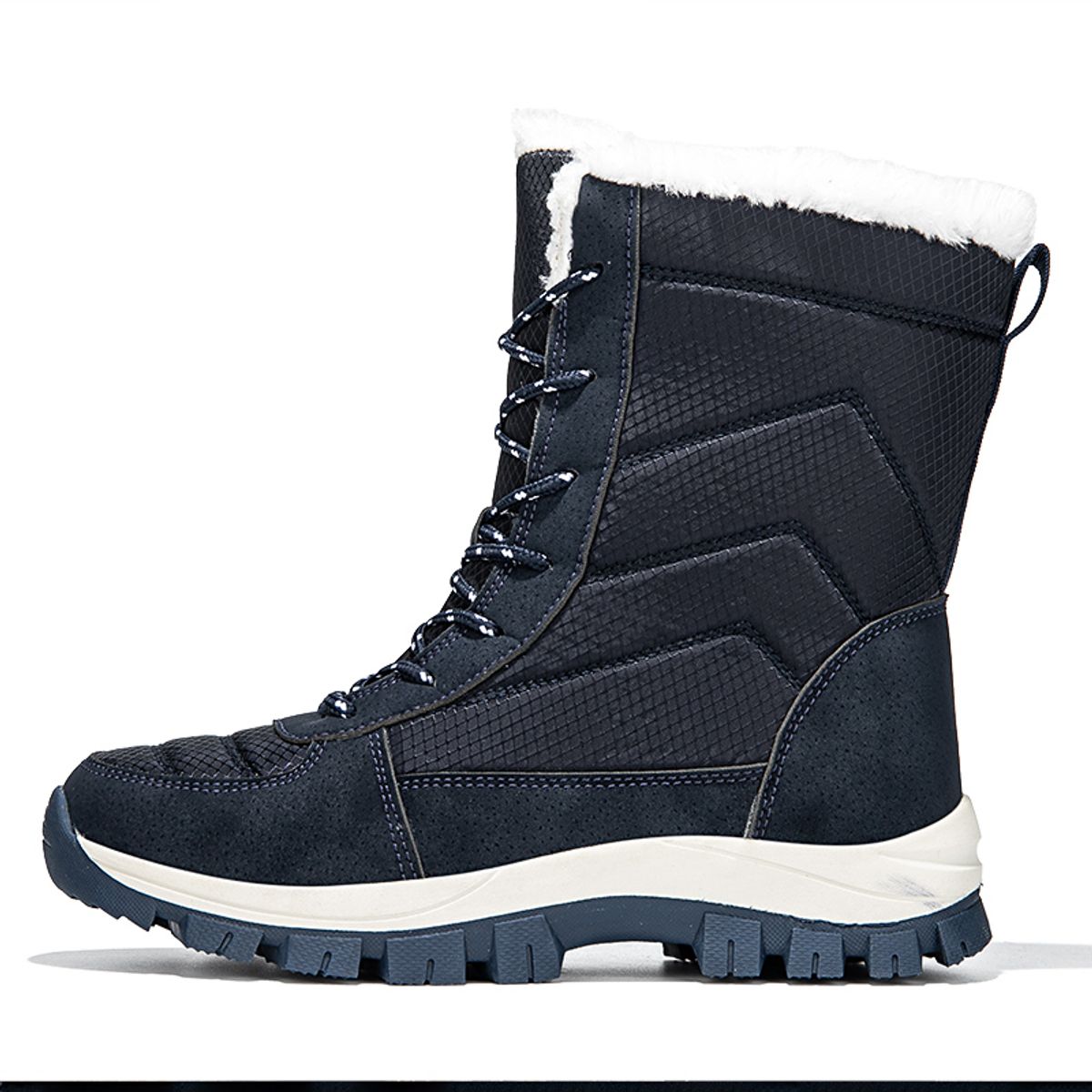 SHANDIAN - Botas Forradas Casual Mujer Café