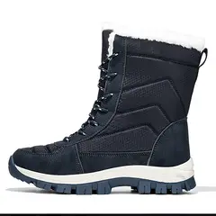 SHANDIAN - Botas Forradas Casual Mujer Café