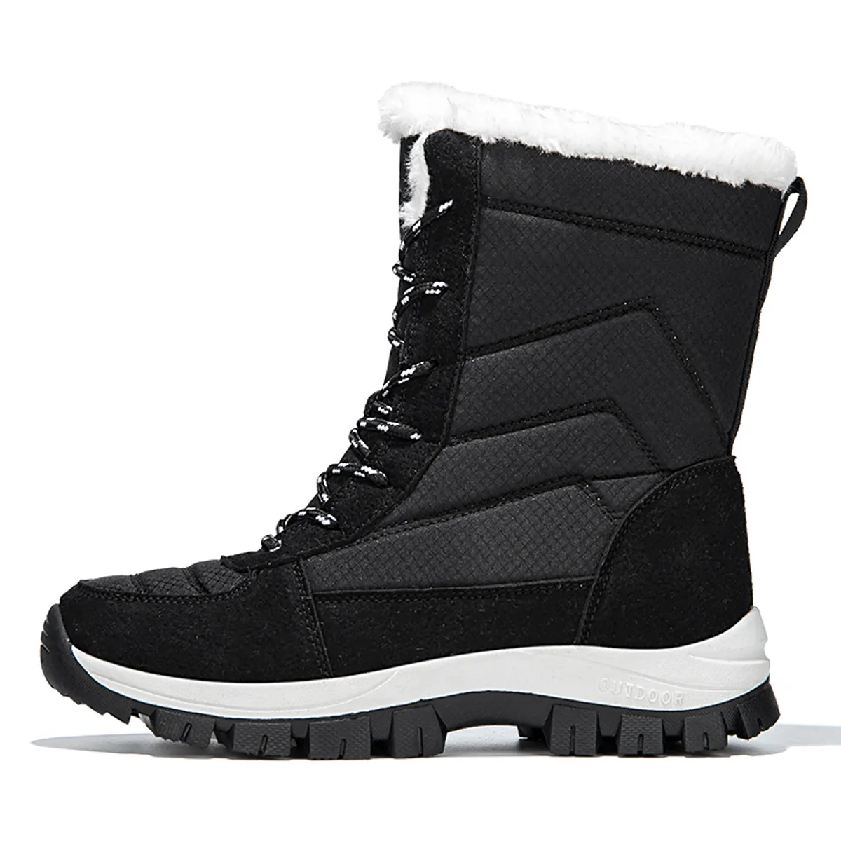 SHANDIAN - Botas Forradas Casual Mujer Café