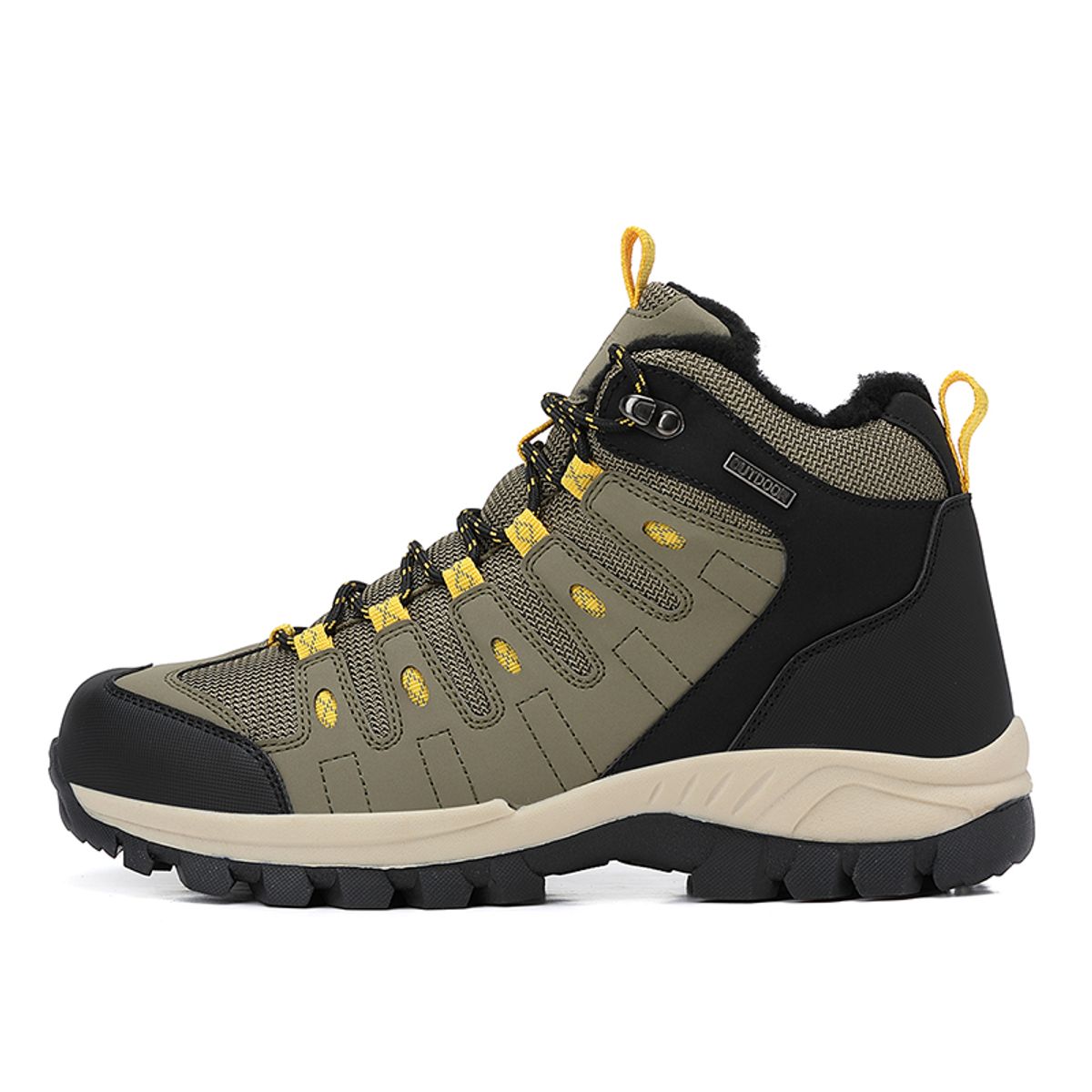 SHANDIAN - zapatos Outdoor Forradas Hombre Negro