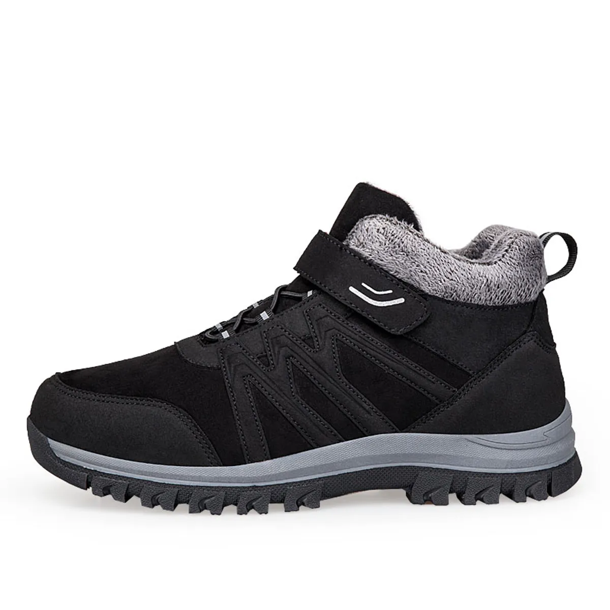 SHANDIAN - zapatos Outdoor Forradas Hombre Negro