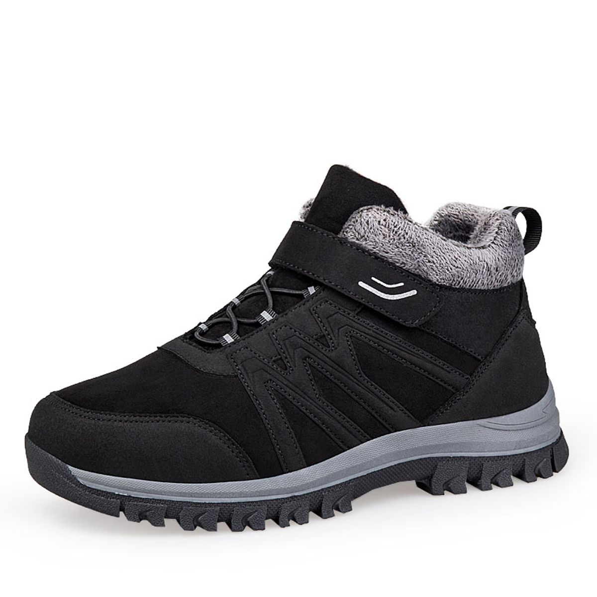 SHANDIAN - zapatos Outdoor Forradas Hombre Negro