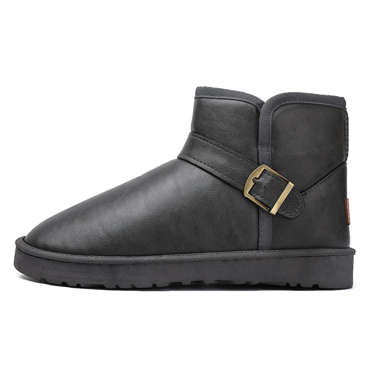 SHANDIAN - Botines Forrados Casual Hombre Negro