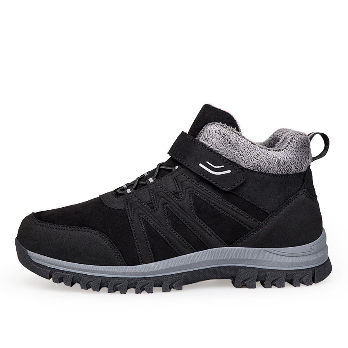 SHANDIAN - zapatos Outdoor Forradas Hombre Negro