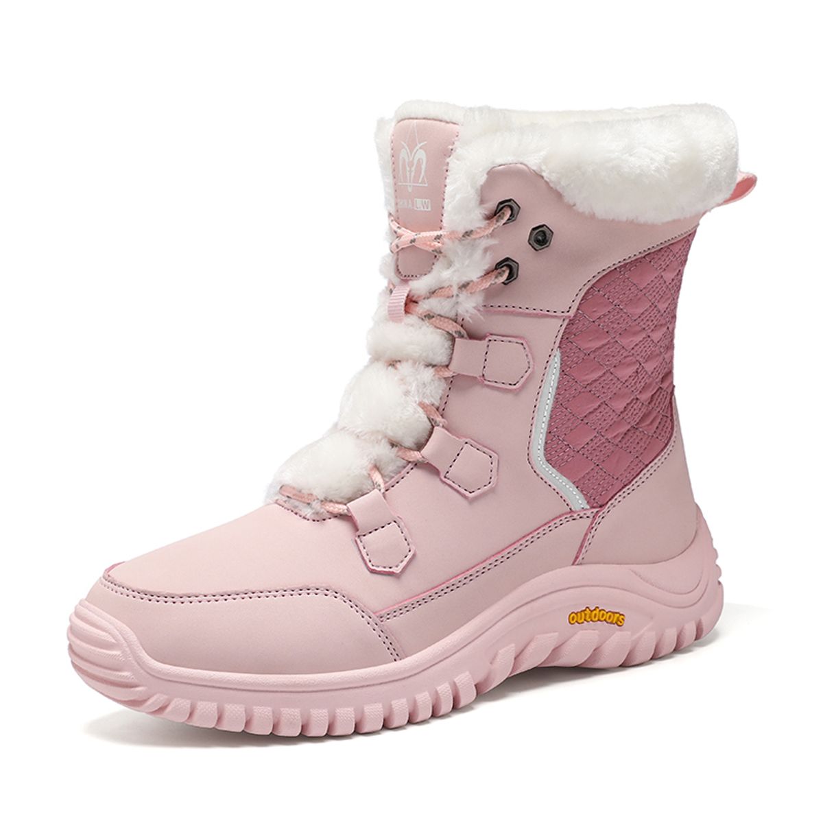 SHANDIAN - Botas Forradas Casual Mujer Negro